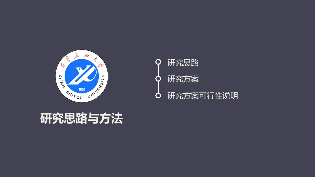 西安石油大学本科毕业论文答辩PPT