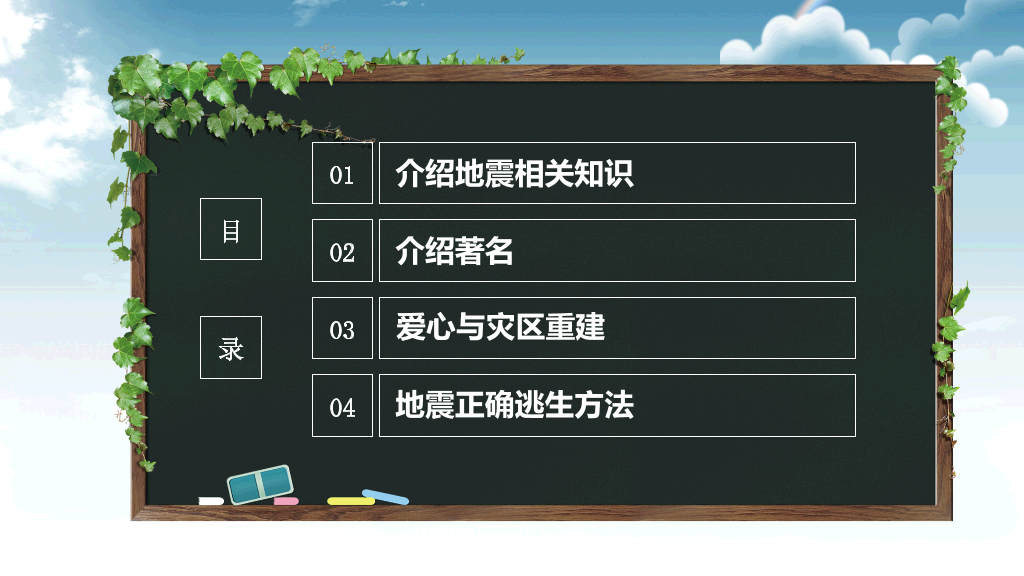 175#中小学抗震救灾主题班会PPT
