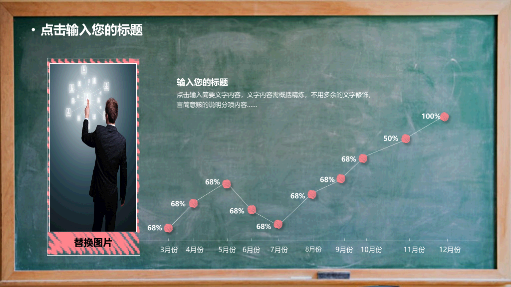 170#教学说课黑板风格主题PPT