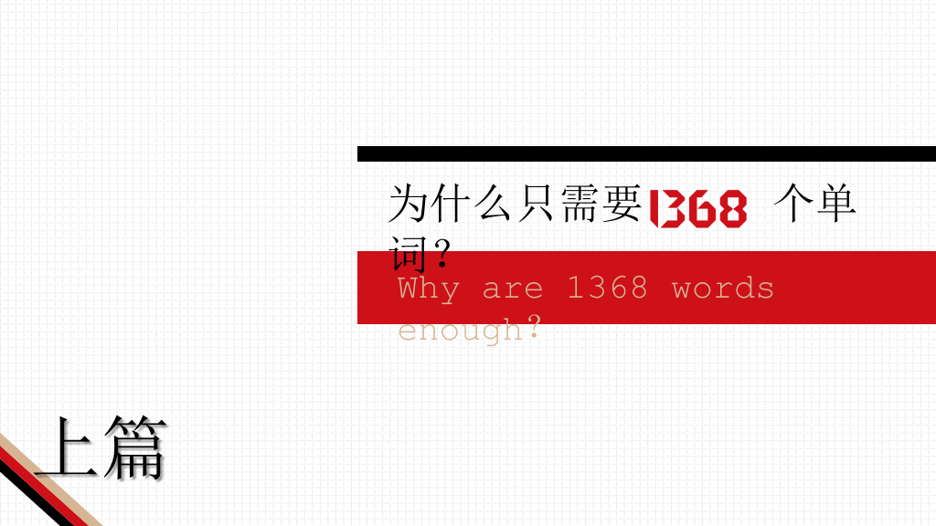174#《1368个单词就够了》读书笔记PPT