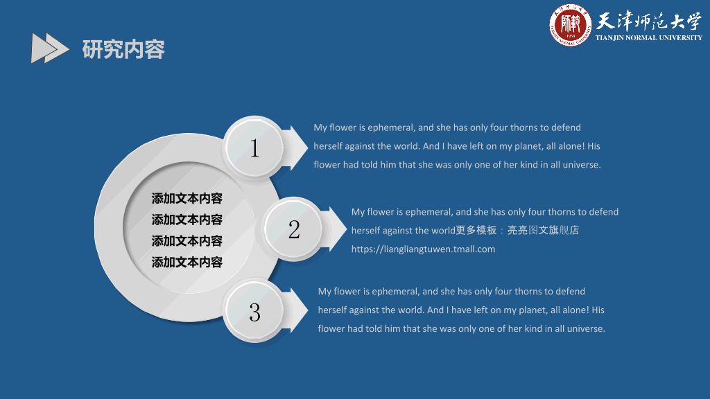 天津师范大学本科毕业论文答辩PPT