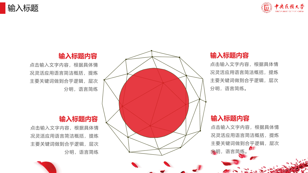 中央民族大学本科毕业论文答辩和论文选题PPT