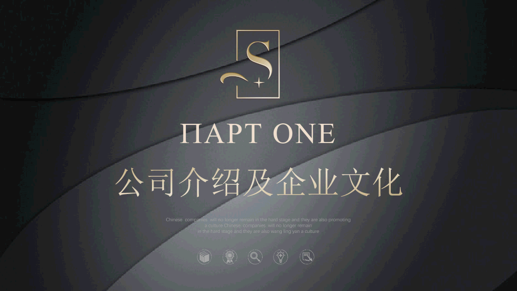 127#高端质感公司简介PPT模板