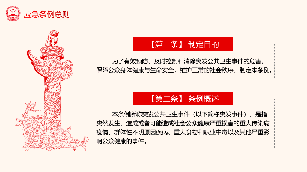 54#突发公共卫生事件应急条例PPT模板