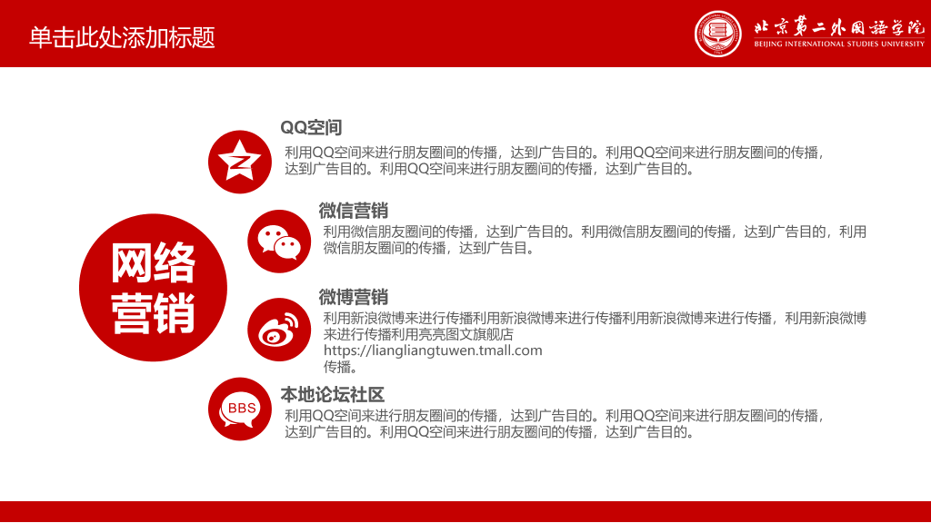 北京第二外国语学院本科毕业论文答辩和论文选题PPT