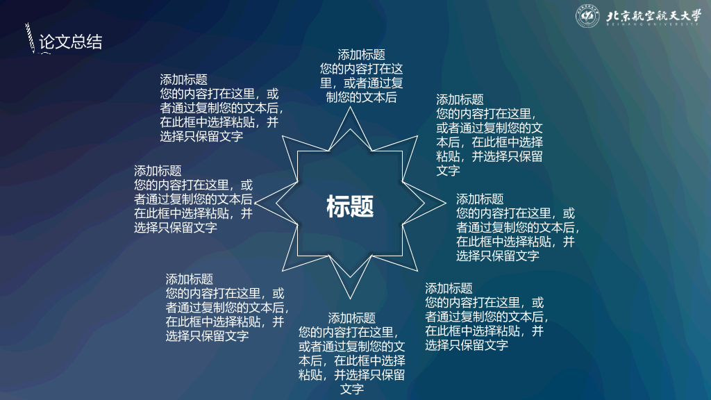 北京航空航天大学本科毕业论文答辩和论文选题PPT