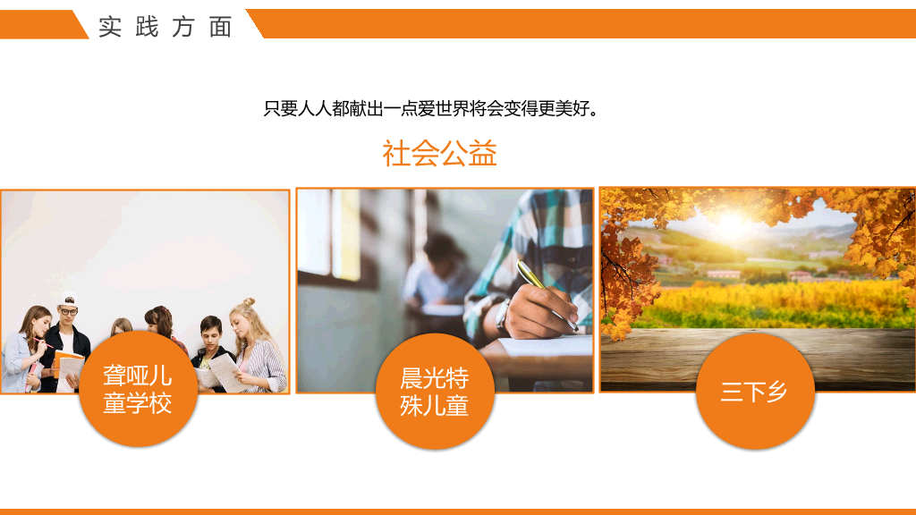 171#橙色大学国家奖学金申请答辩PPT