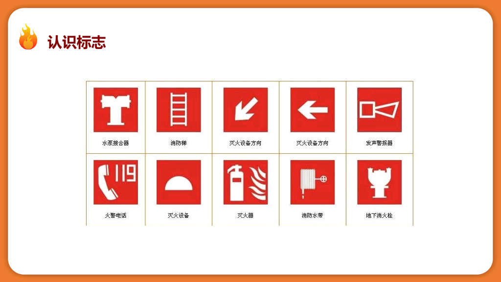 175#卡通风格学校消防安全知识培训