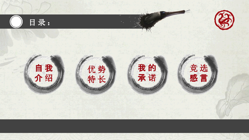 172#大学学生会部长竞选PPT