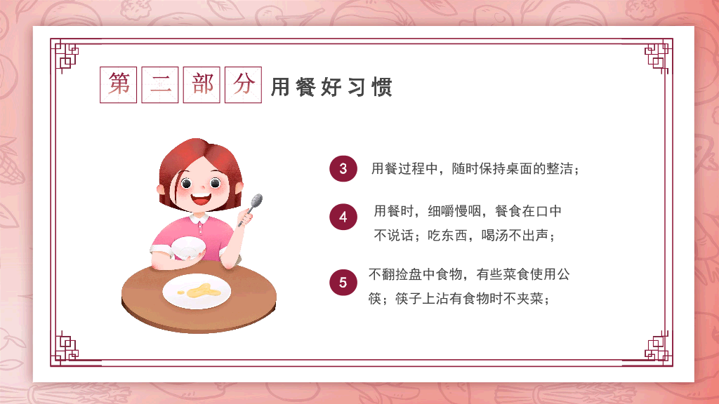 173#小学生餐桌礼仪学习主题班会PPT