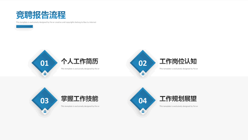 165#工作岗位竞聘述职报告PPT模板