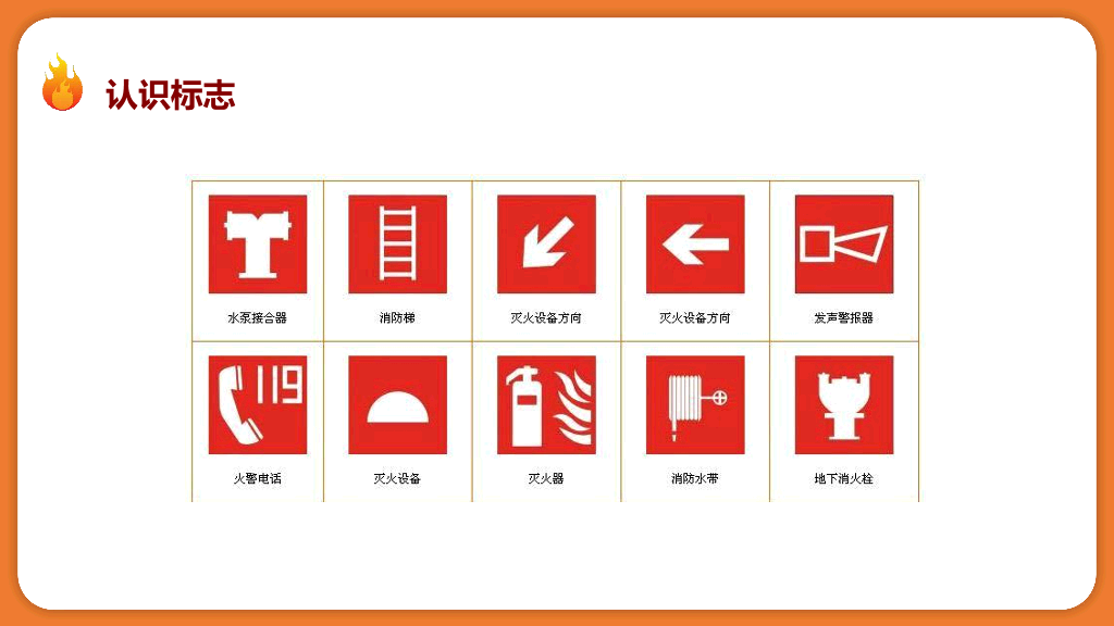 175#卡通风格学校消防安全知识培训