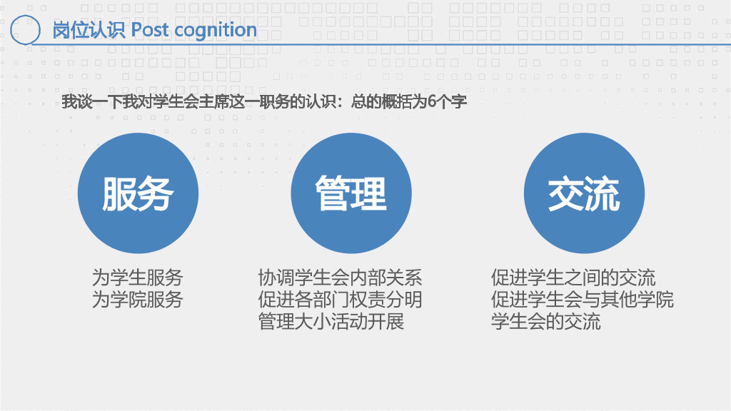 172#大学学生会主席竞选答辩PPT