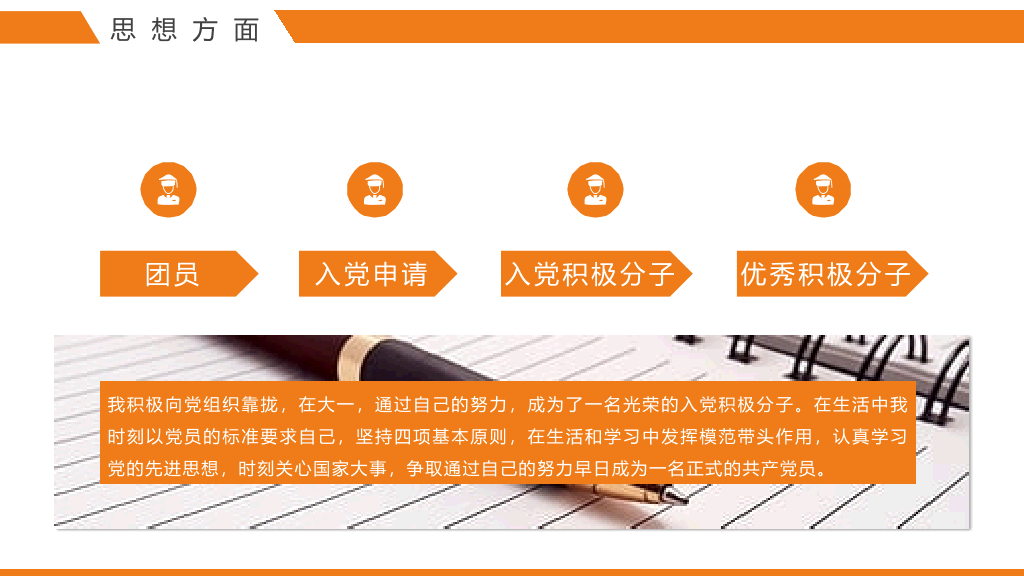 171#橙色大学国家奖学金申请答辩PPT