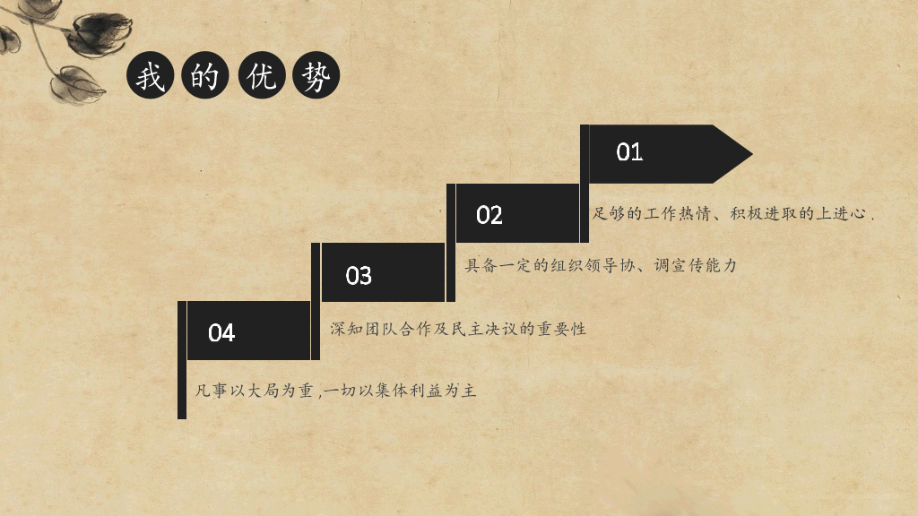 172#古典风学生会主席竞选PPT