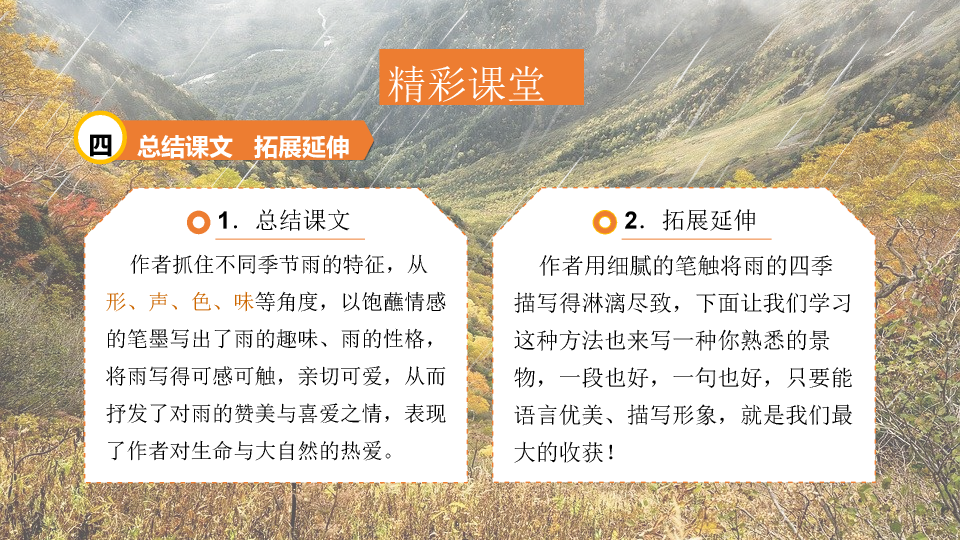 170#雨的四季PPT课件