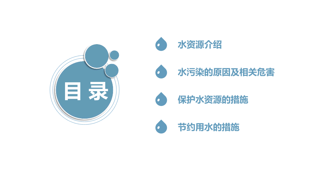 170#爱护环境节约水资源主题PPT
