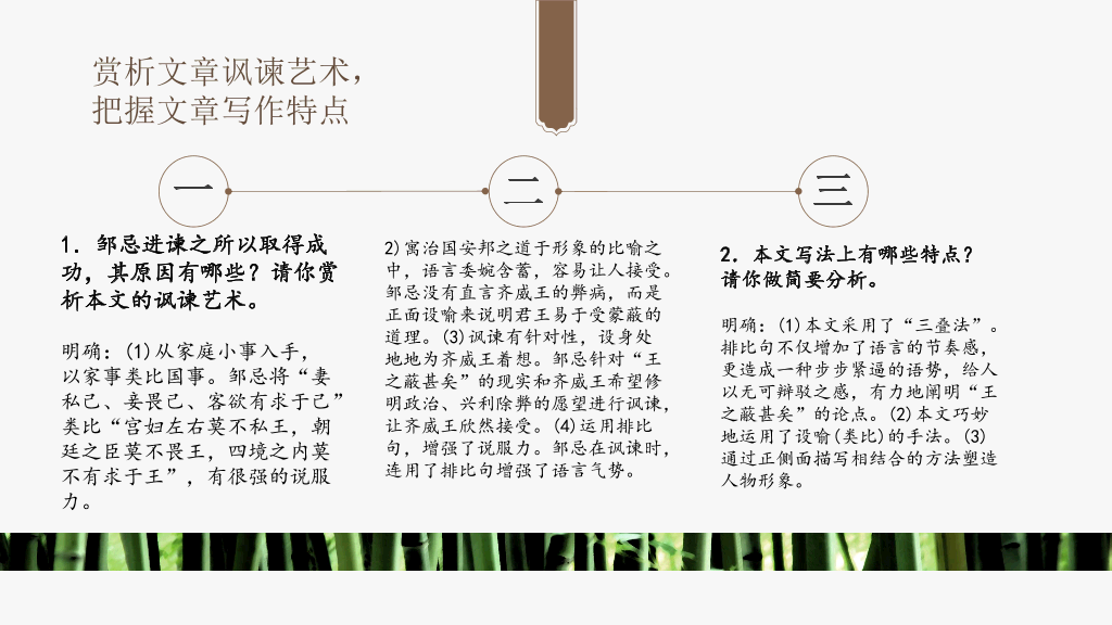 170#PPT教学课件-邹忌讽齐王纳谏