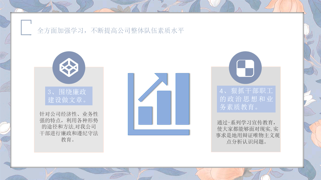 106#莫兰迪复古花卉年终工作总结与工作汇报