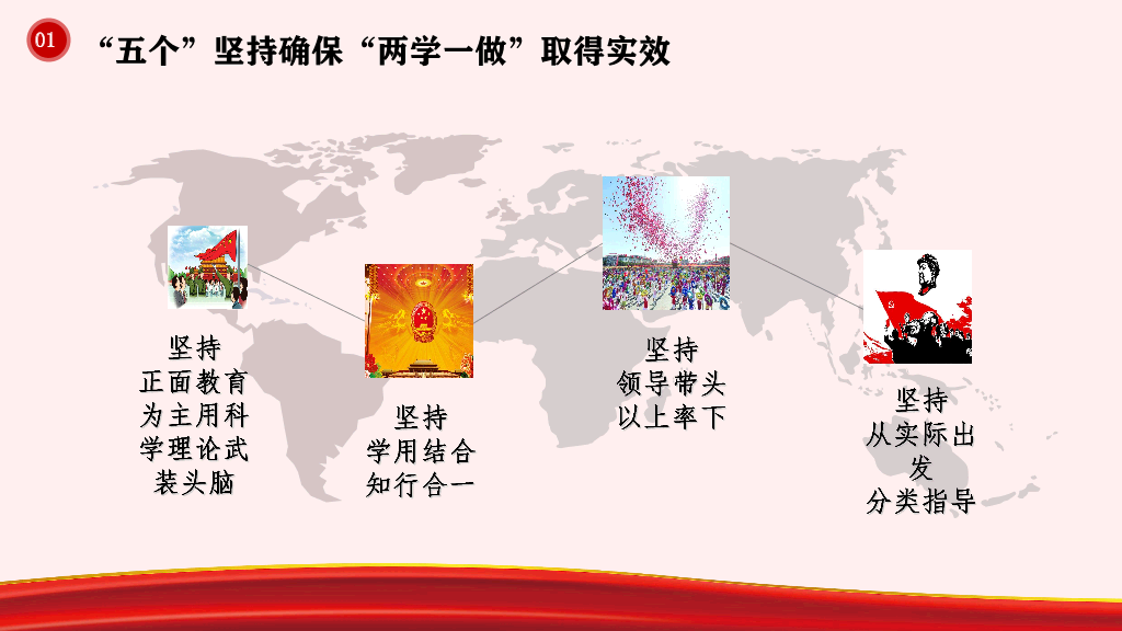 136#中国风两学一做学习教育PPT