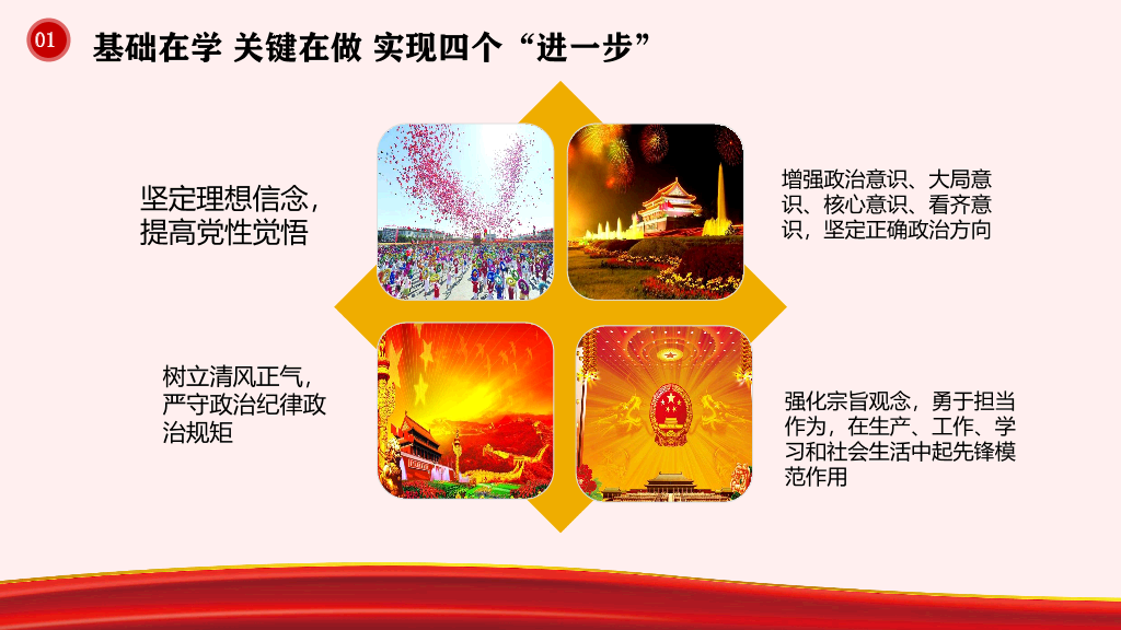136#中国风两学一做学习教育PPT