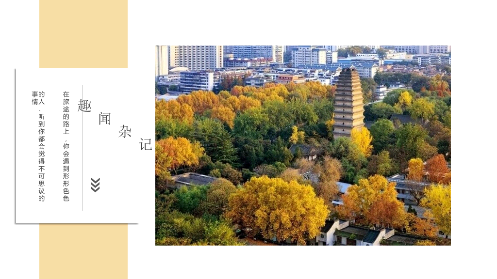 西安旅游攻略景点介绍PPT模板