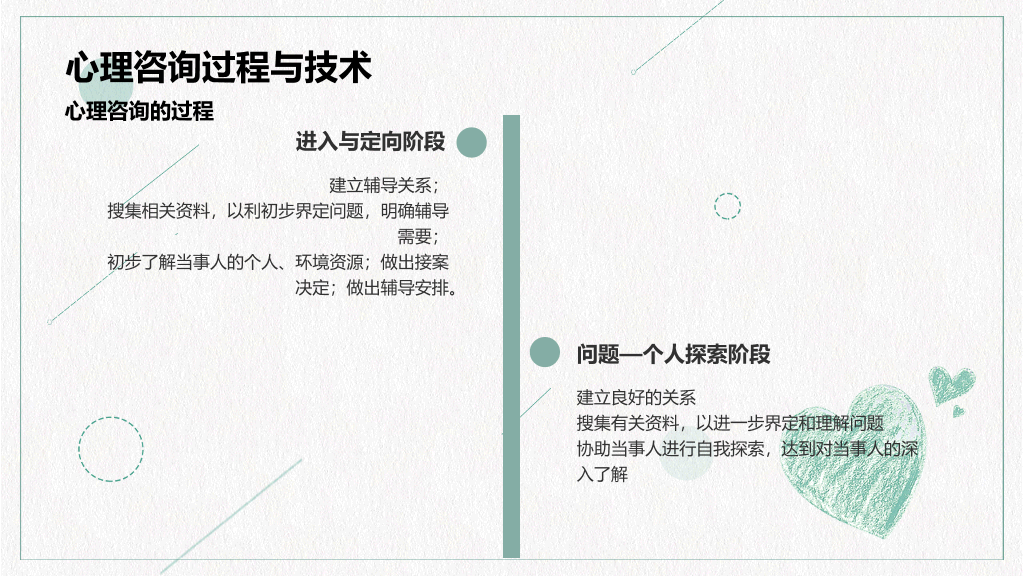 心理咨询心理健康PPT模板