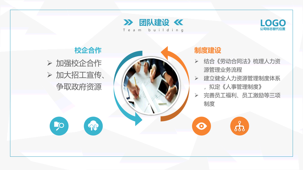 HR人力资源部工作总结PPT模板