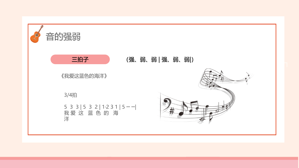 乐谱乐理基础知识PPT模板