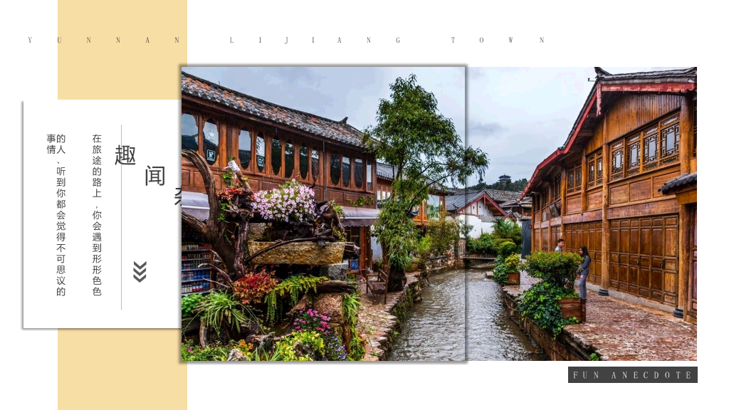 丽江旅游介绍宣传PPT模板