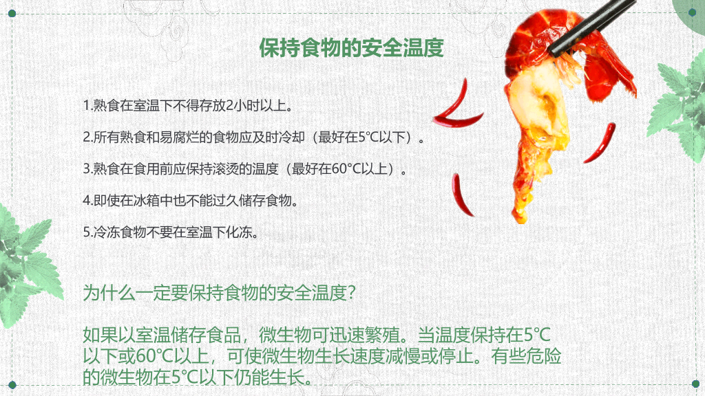 食品安全卫生宣传PPT模板