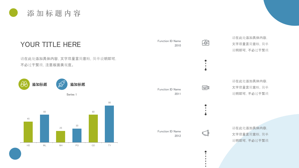 简约清新项目汇报PPT模板