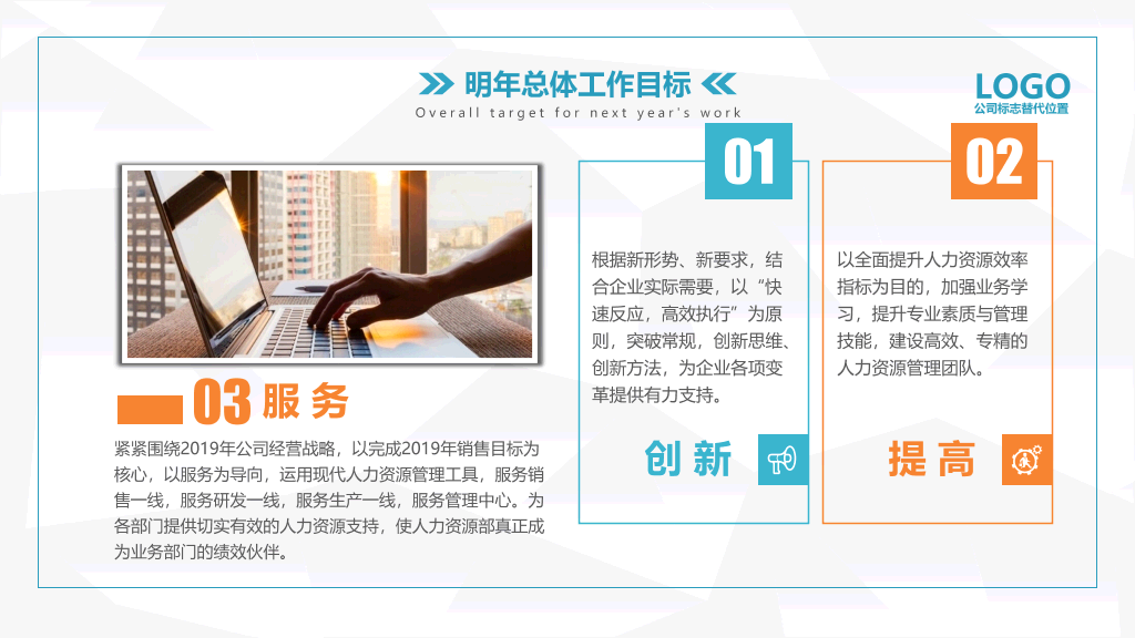 HR人力资源部工作总结PPT模板