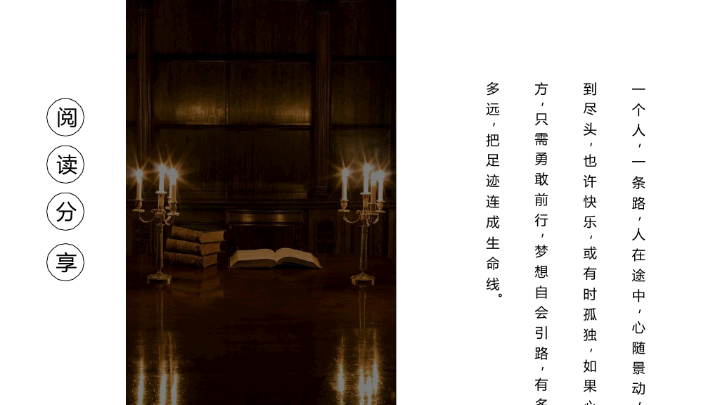 书籍读书阅读分享PPT模板