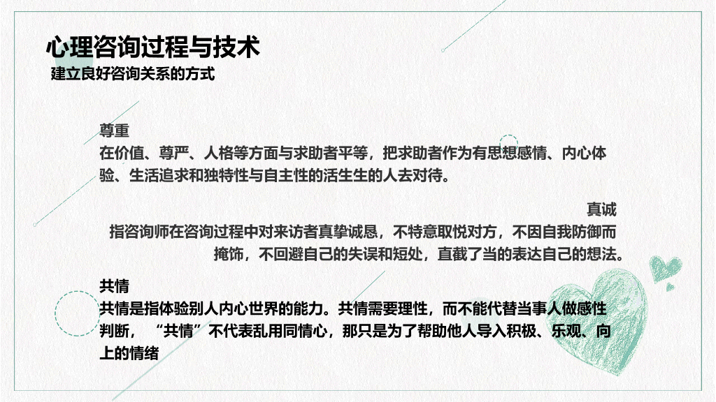 心理咨询心理健康PPT模板