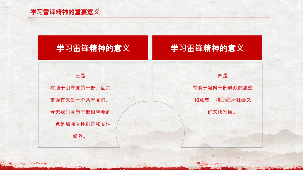 学习雷锋精神争当文明先锋PPT模板