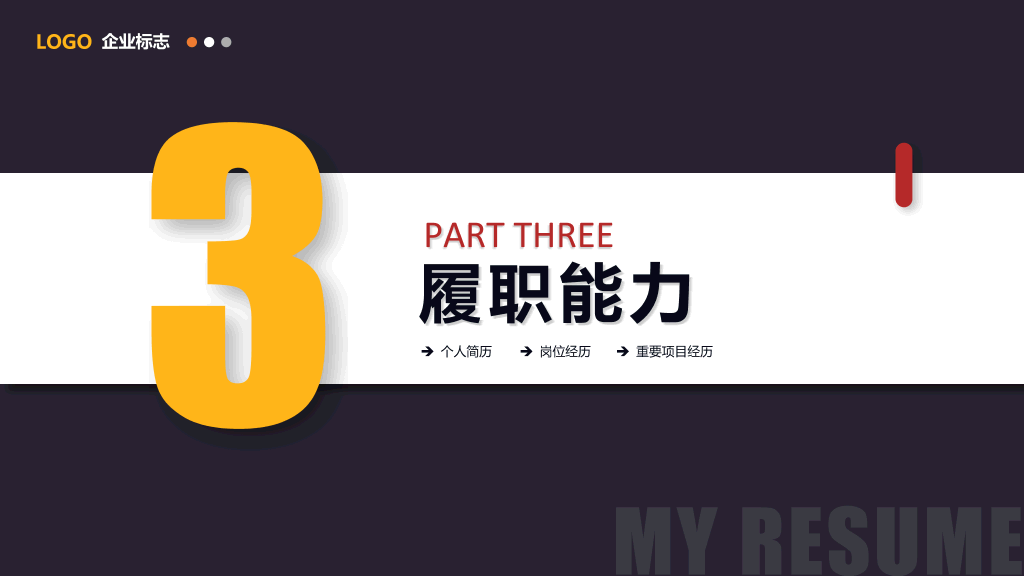 岗位述职竞聘报告PPT模板