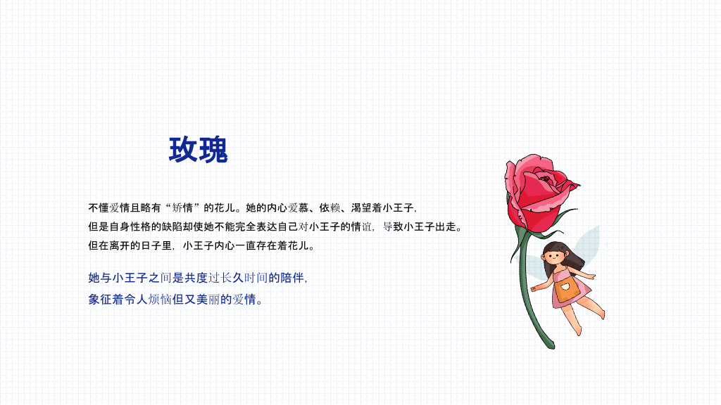 《小王子》介绍读后感PPT模板