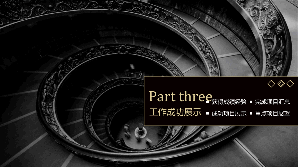 高端黑金工作总结计划PPT模板