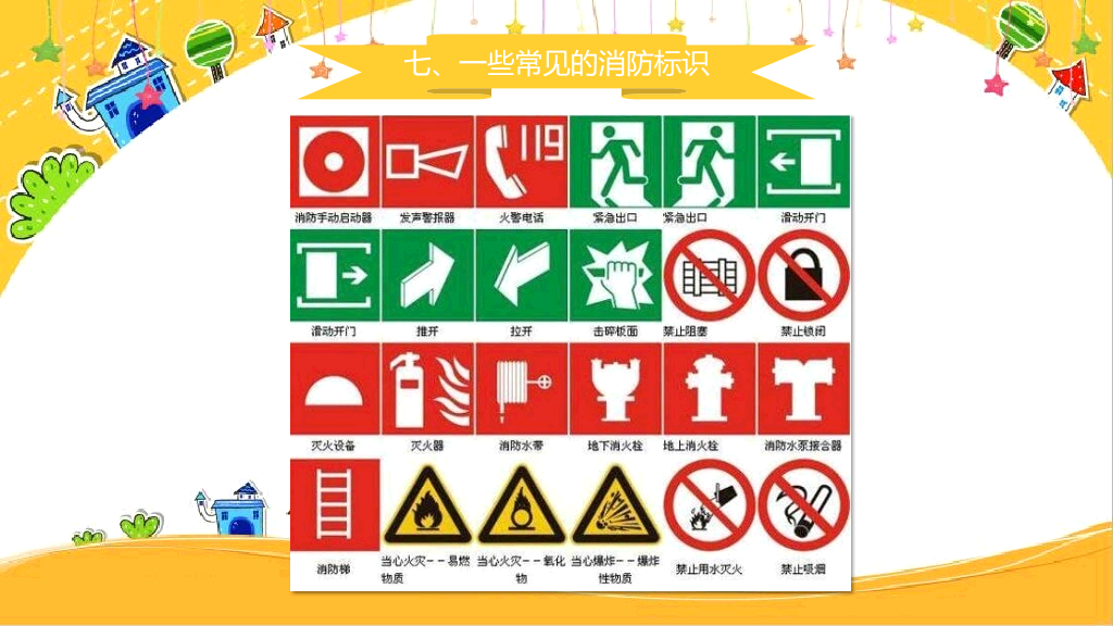 小学消防安全防火教育PPT模板