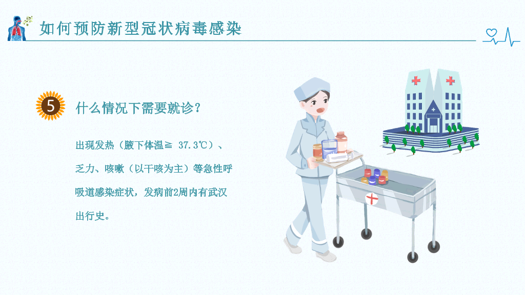 新型冠状病毒肺炎预防PPT模板