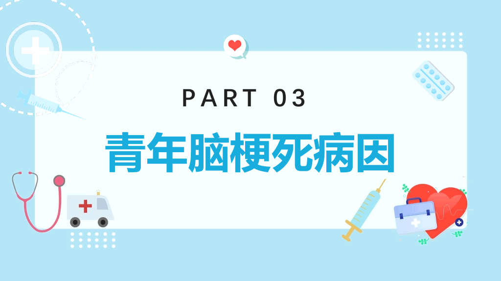 青年脑梗死病例讨论PPT模板