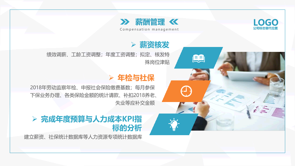 HR人力资源部工作总结PPT模板