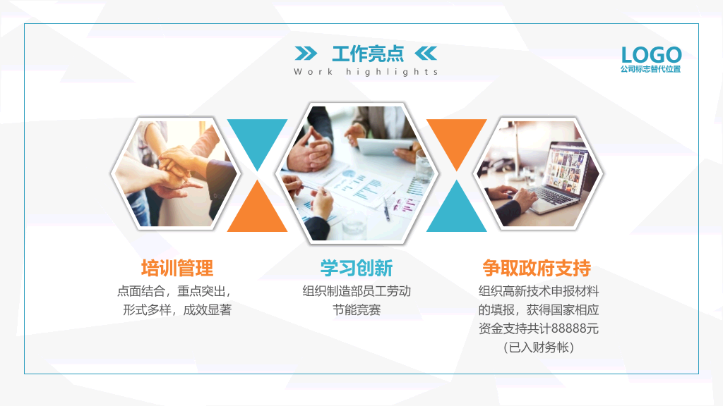 HR人力资源部工作总结PPT模板
