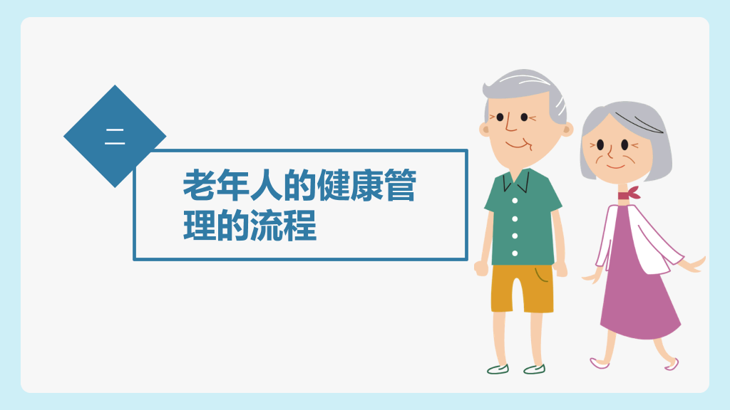 老年人健康管理PPT模板
