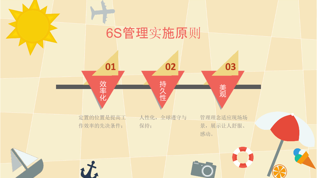 卡通旅游休闲风格PPT模板