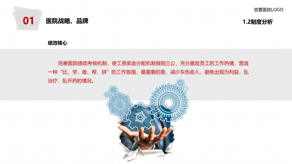 医院年度工作总结报告PPT模板