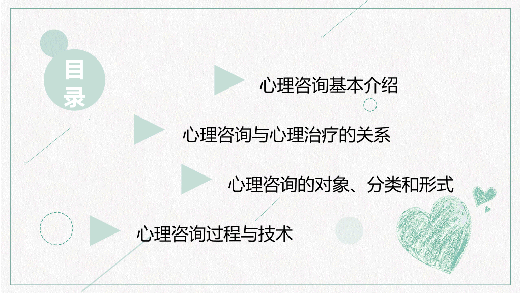 心理咨询心理健康PPT模板