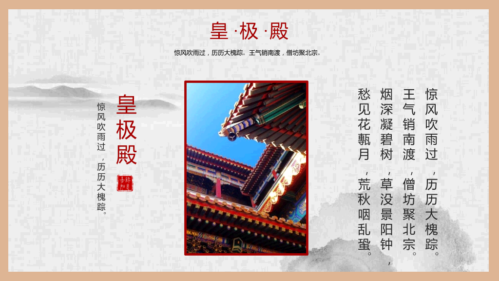 故宫建筑故宫介绍PPT模板