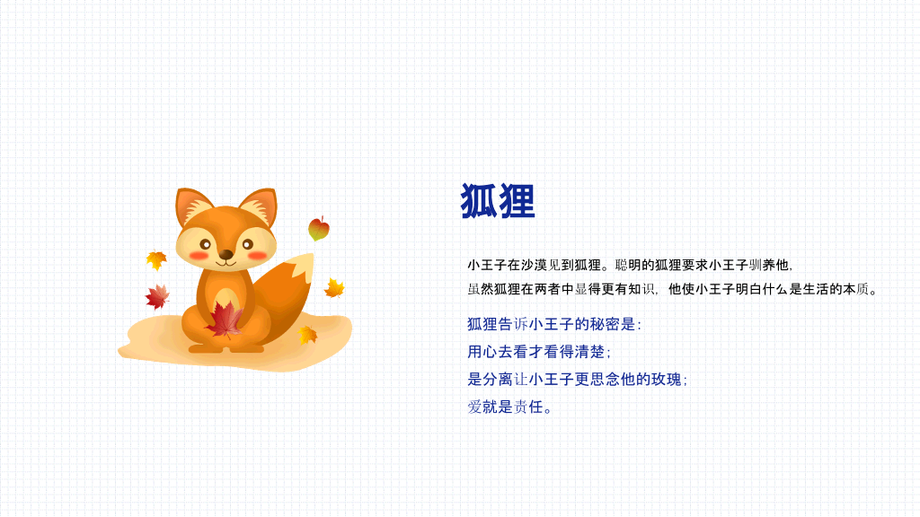 《小王子》介绍读后感PPT模板